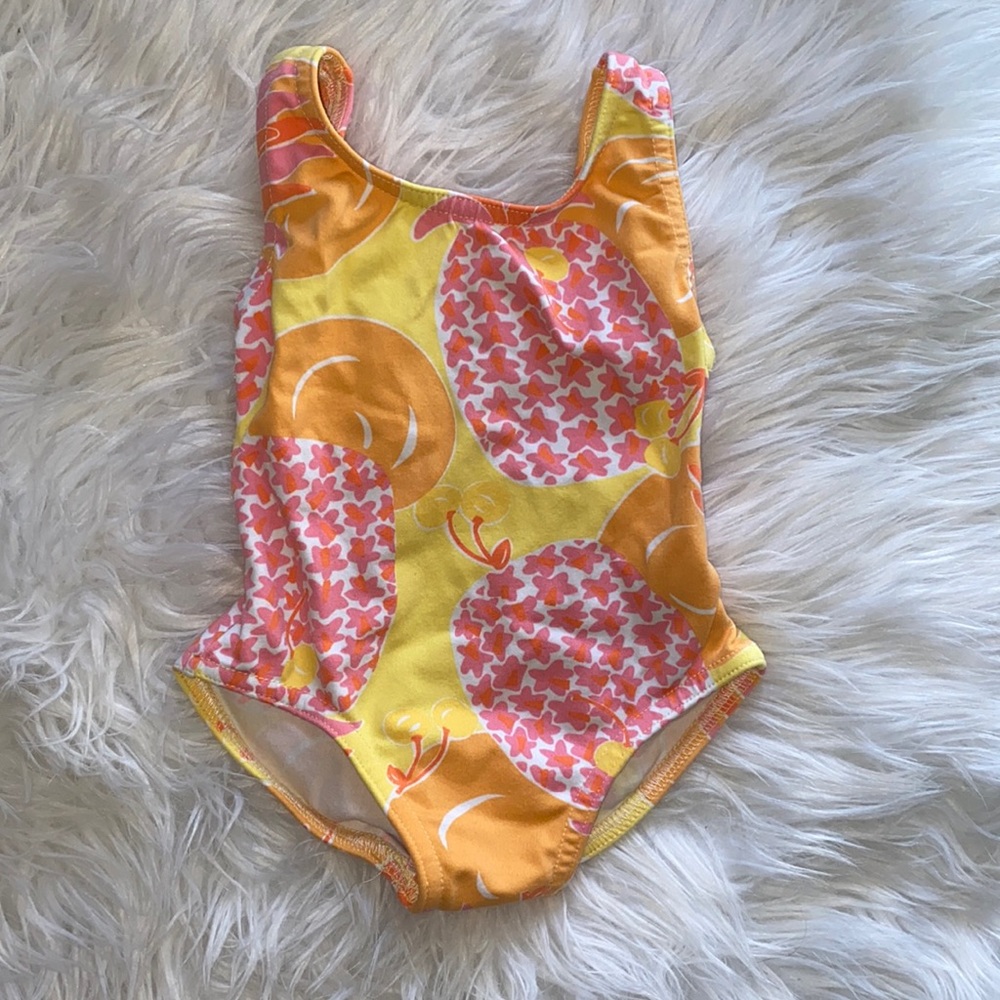 Vintage Lilly Pulitzer babygirl one piece swimsuit